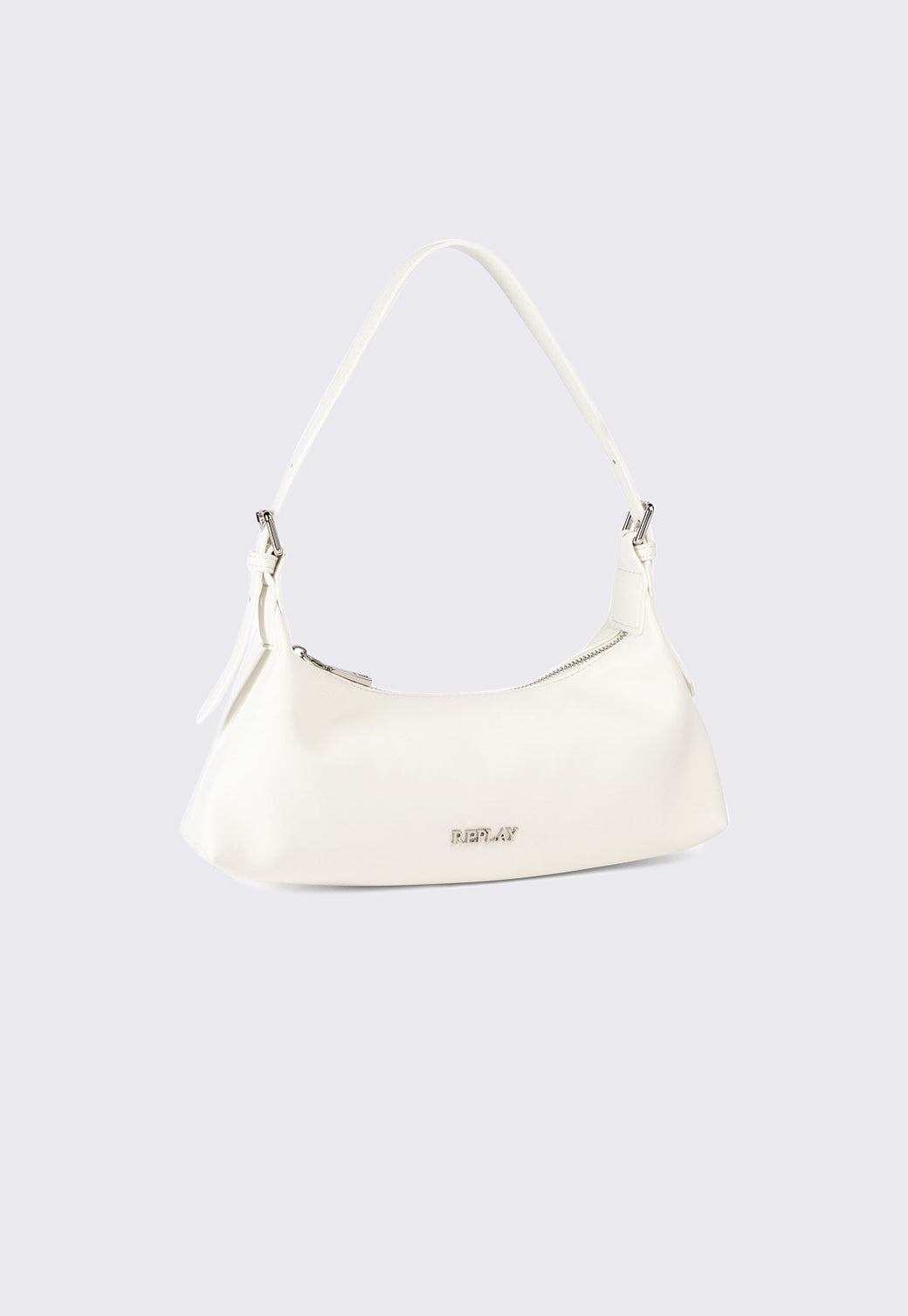 תיק צד לנשים בצבע לבן עם רצועה מתחלפת