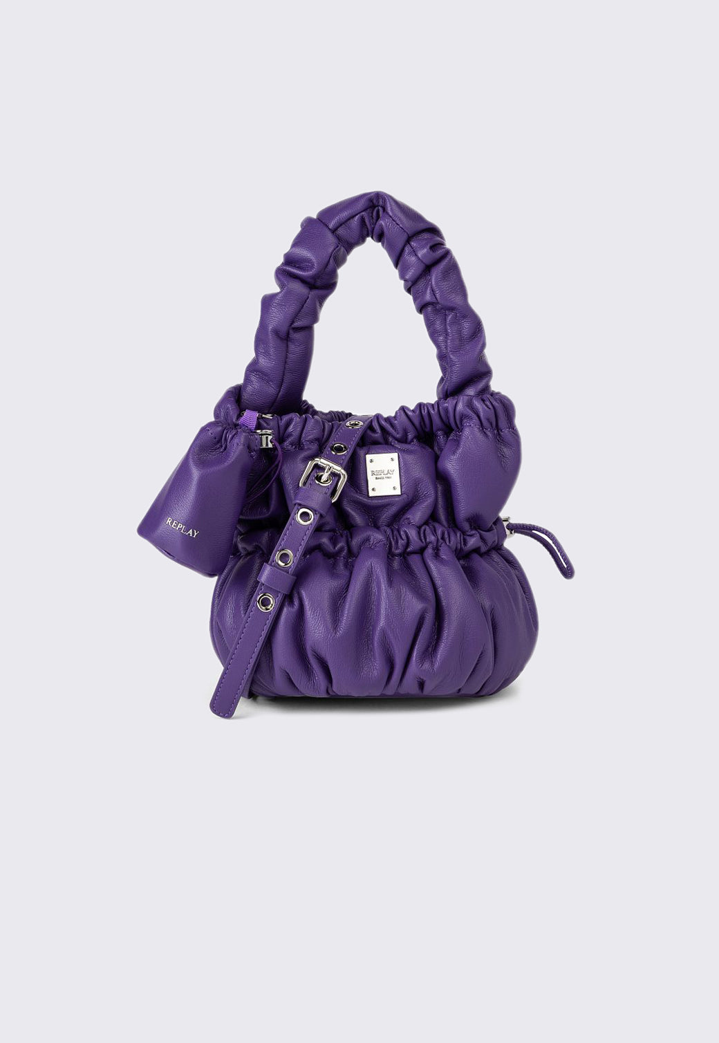 תיק יד לנשים בצבע סגול בעיצוב רך