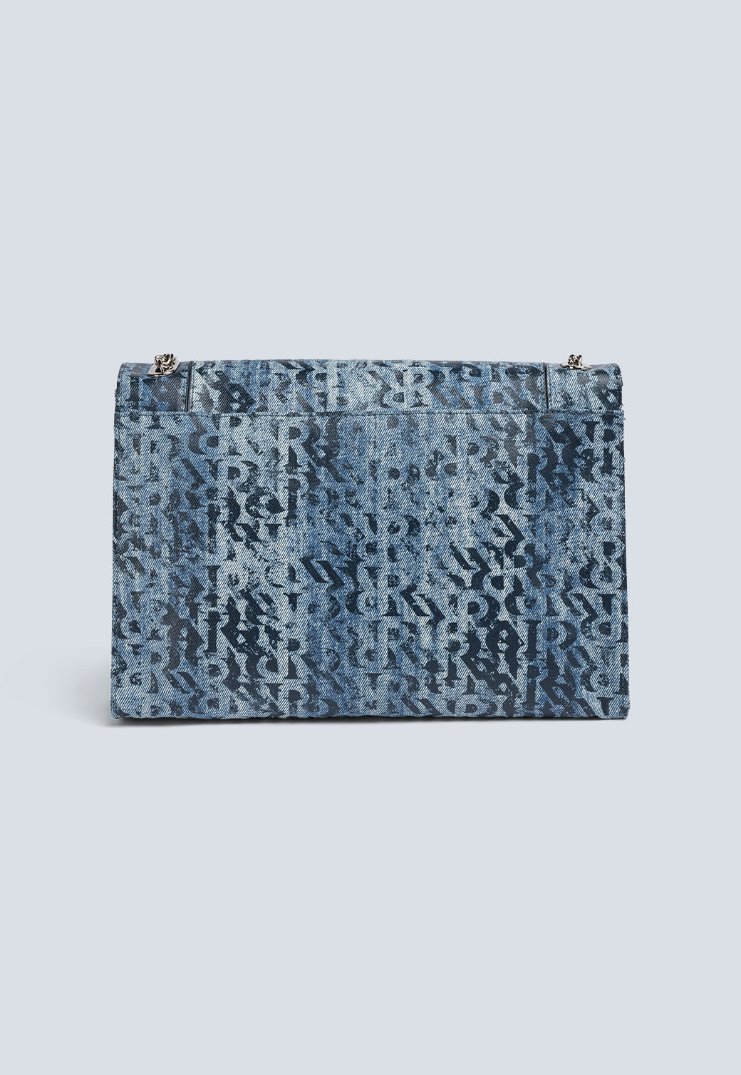 תיק צד בדוגמת דנים עם רצועת שרשרת