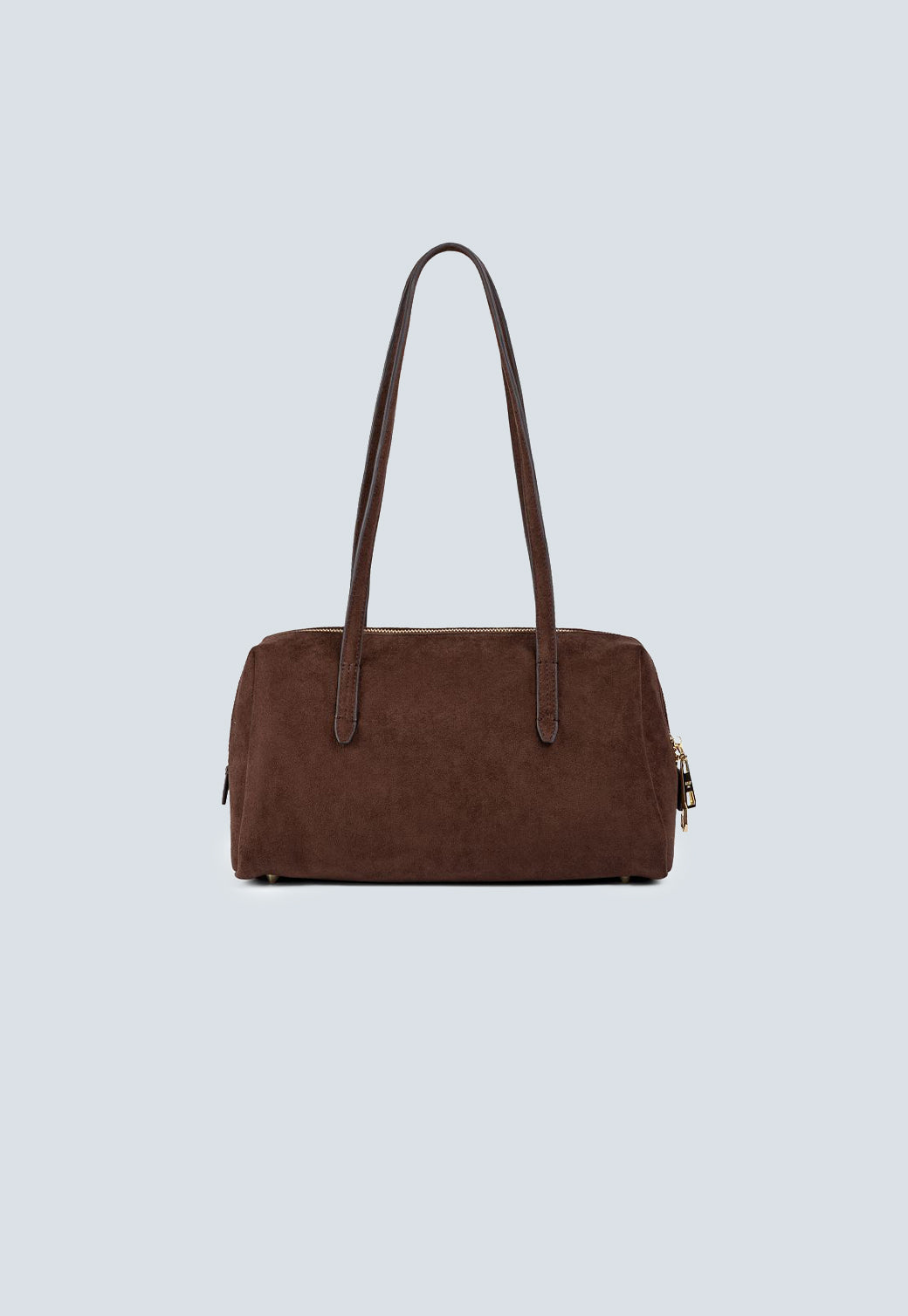 תיק יד לנשים בצבע חום כהה