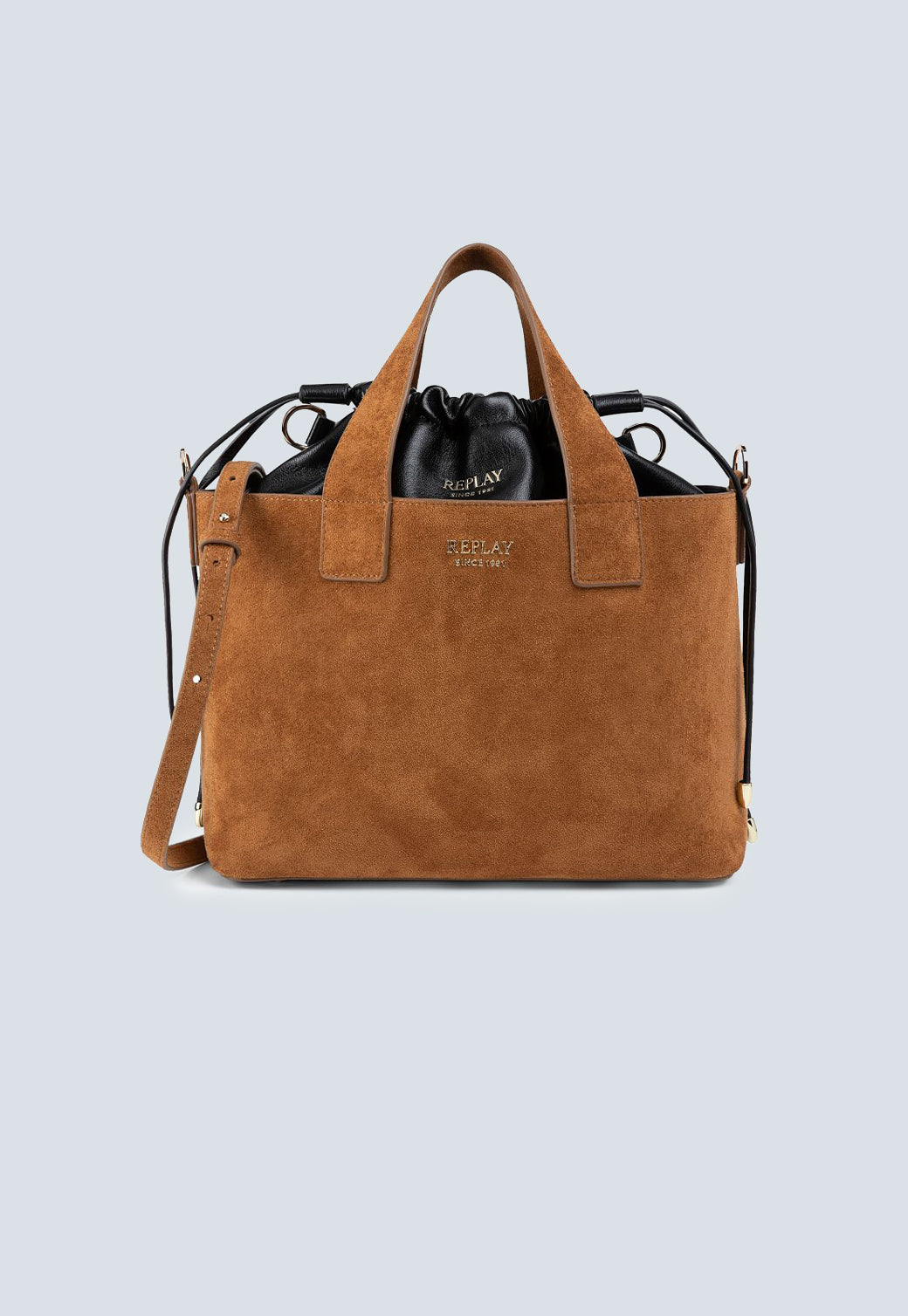 תיק יד לנשים בצבע חום