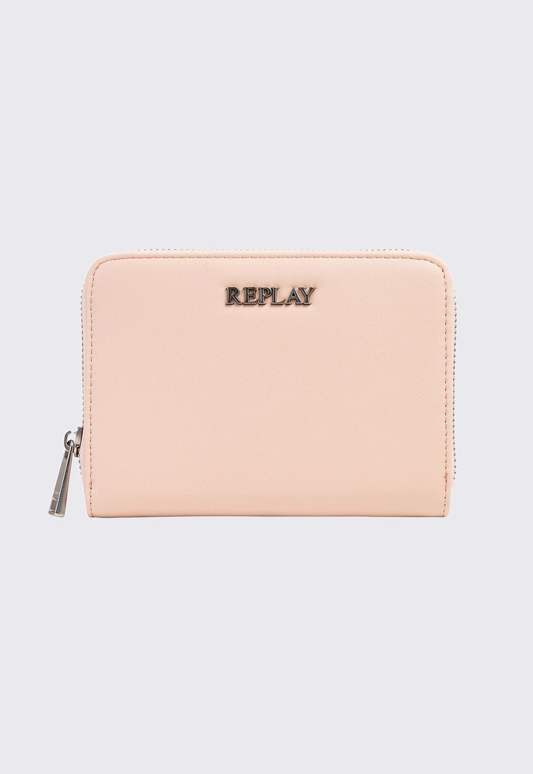 ארנק לנשים בצבע ורוד בהיר עם לוגו