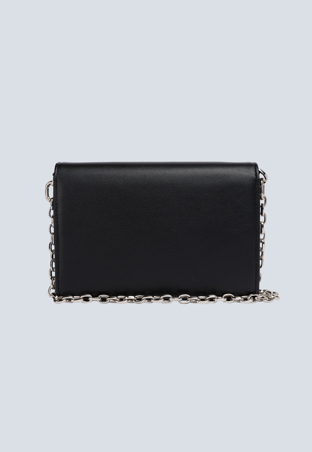 תיק צד לנשים בצבע שחור עם רצועת שרשרת