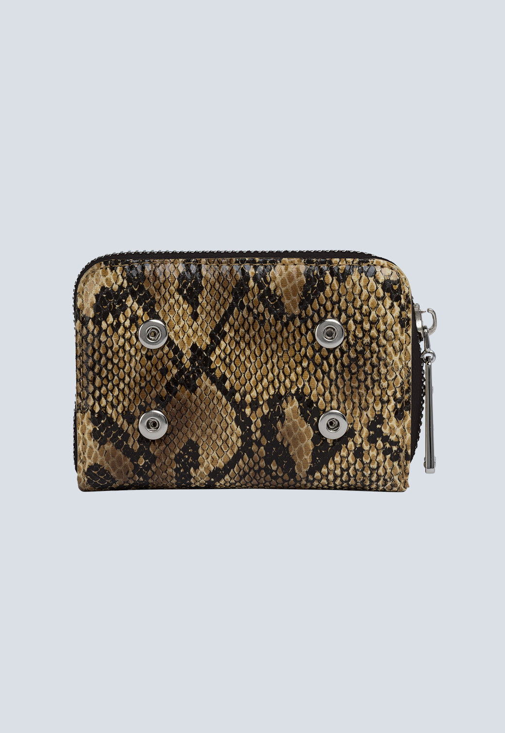 ארנק נשים קטן דמוי נחש בצבע חום