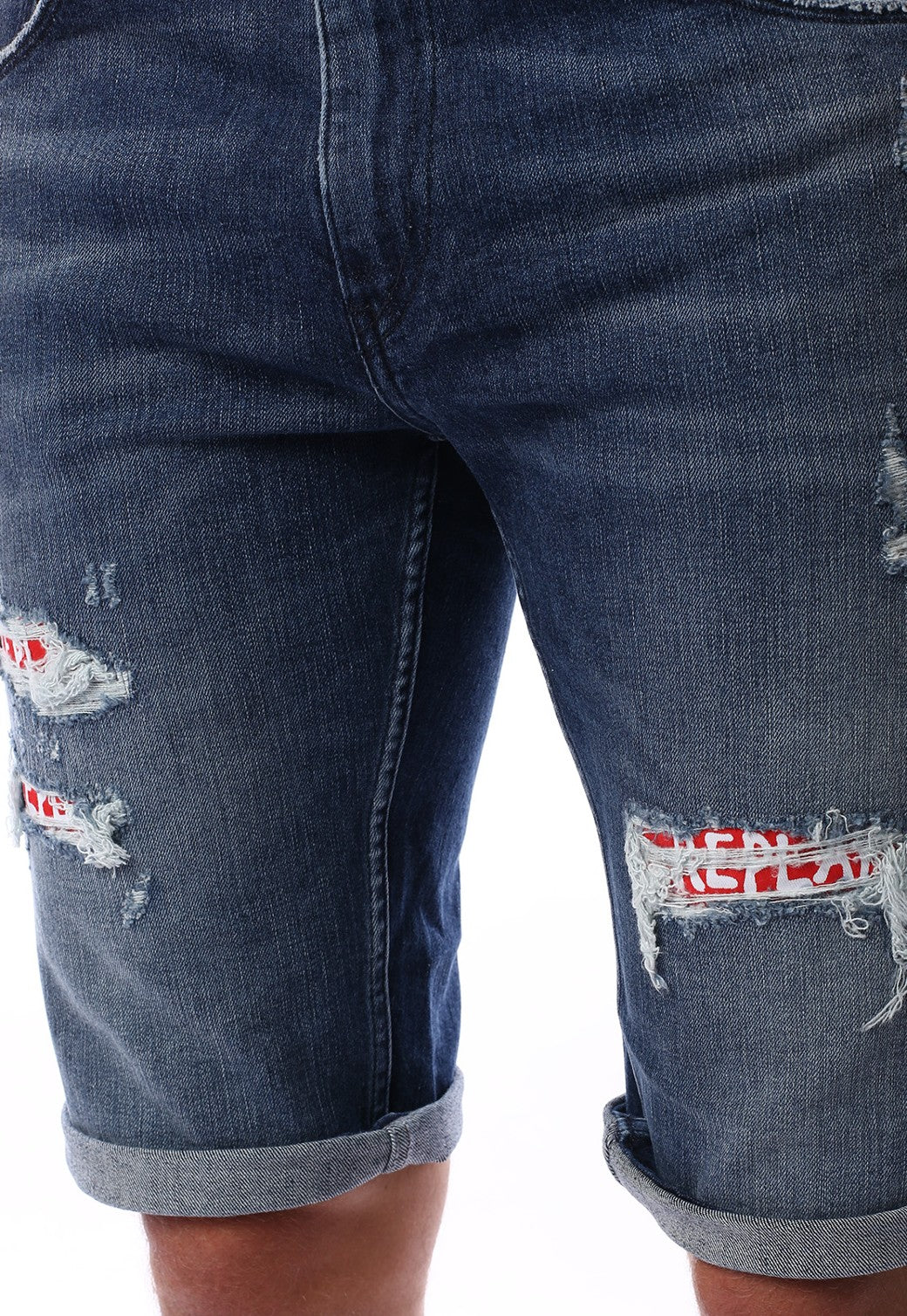 ג'ינס ברמודה עם קרעים | גברים BLUE / 31
