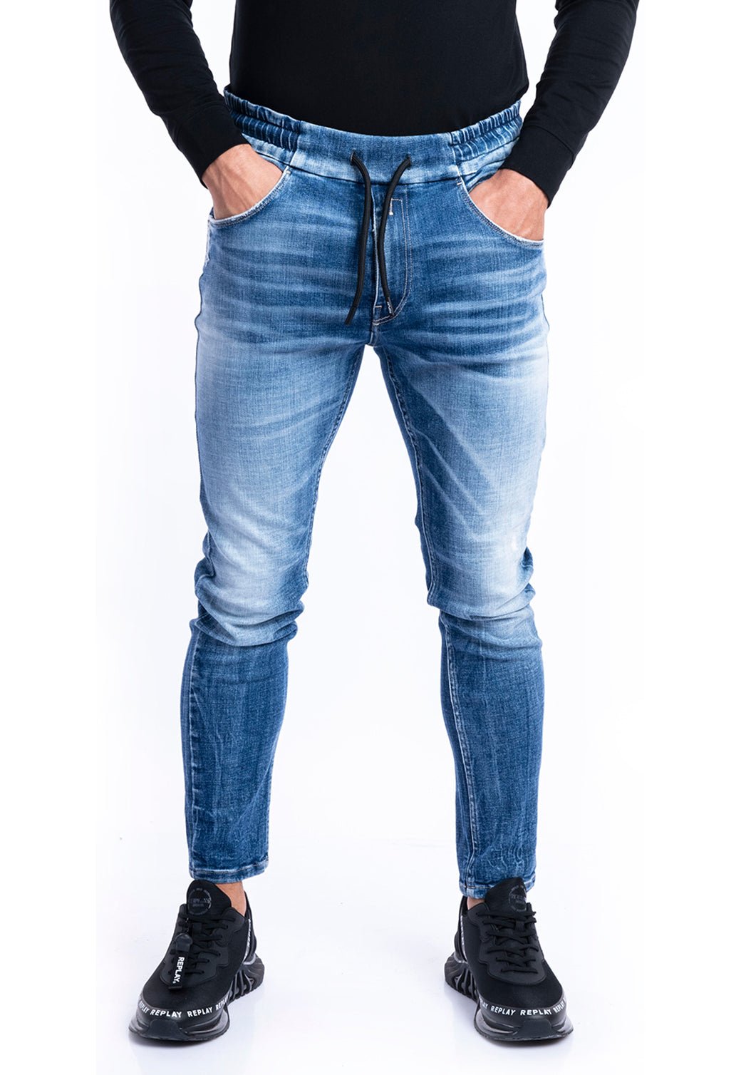 ג׳ינס סקיני גומי | גברים BLUE / 31