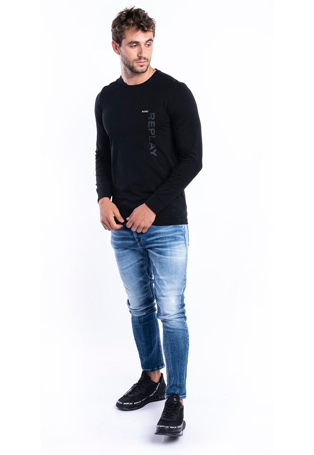 ג׳ינס סקיני גומי | גברים BLUE / 31