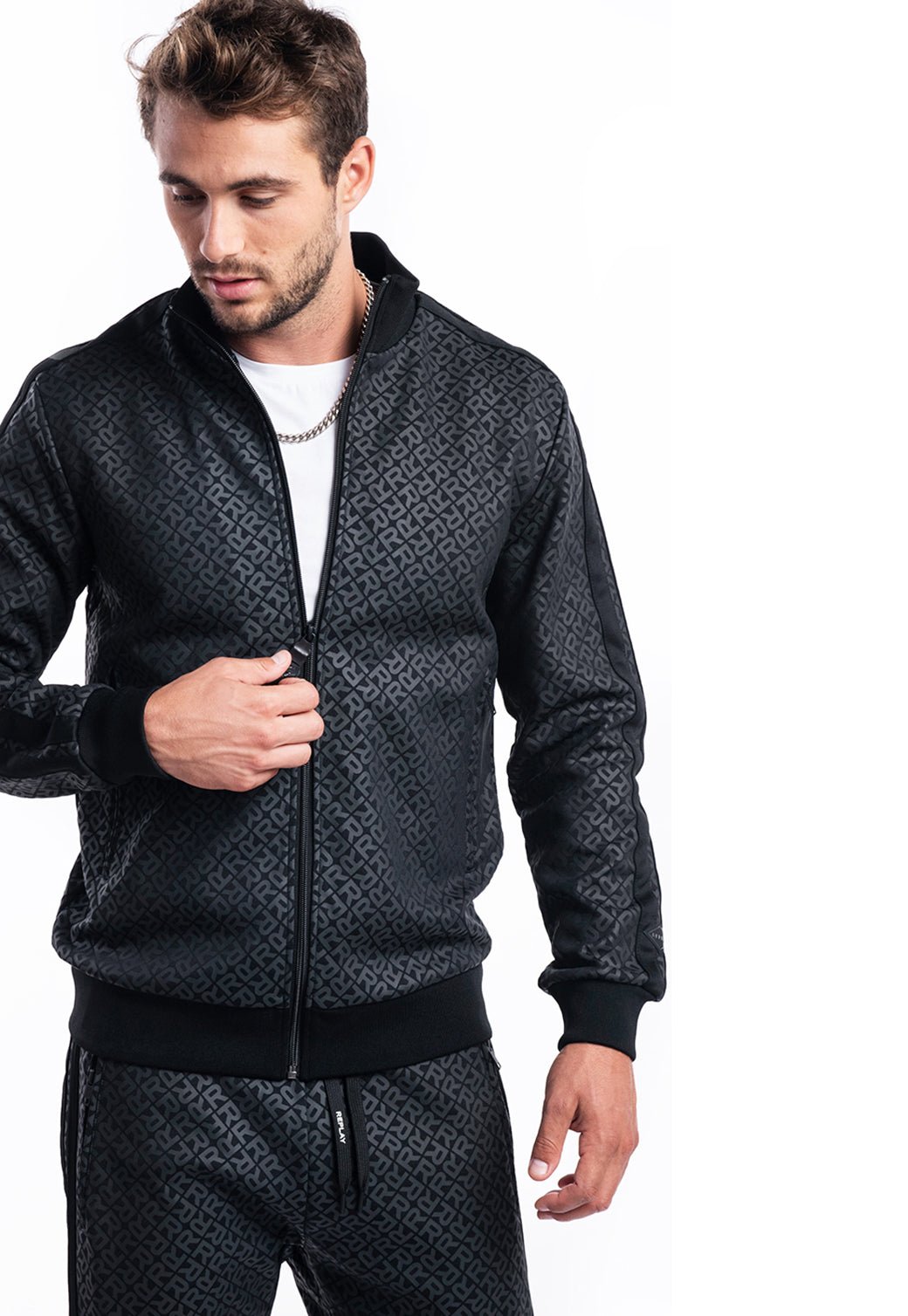 סווטשירט לוגו | גברים BLACK / L