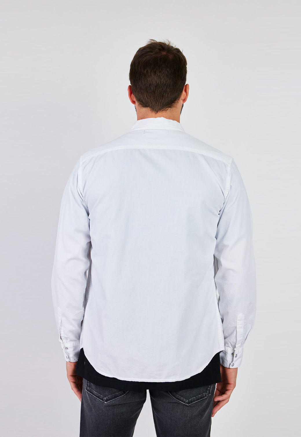 חולצה לבנה מכופתרת DoPlaid גברים