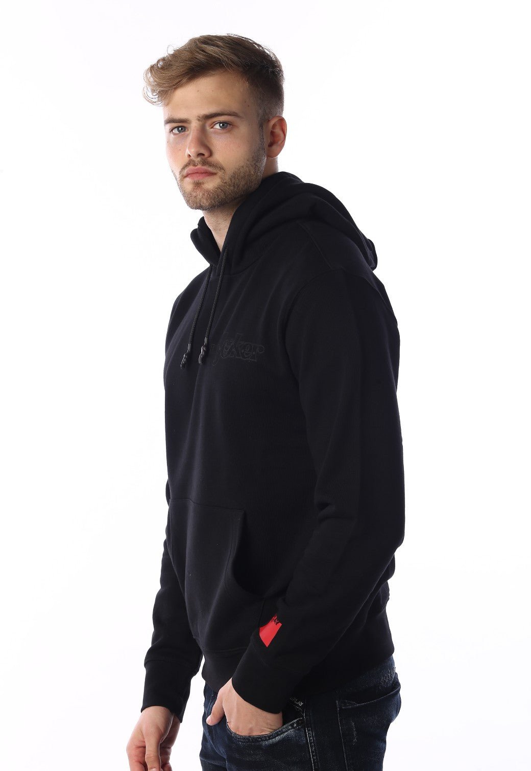 סווטשירט קפוצ'ון באטמן | גברים BLACK / L