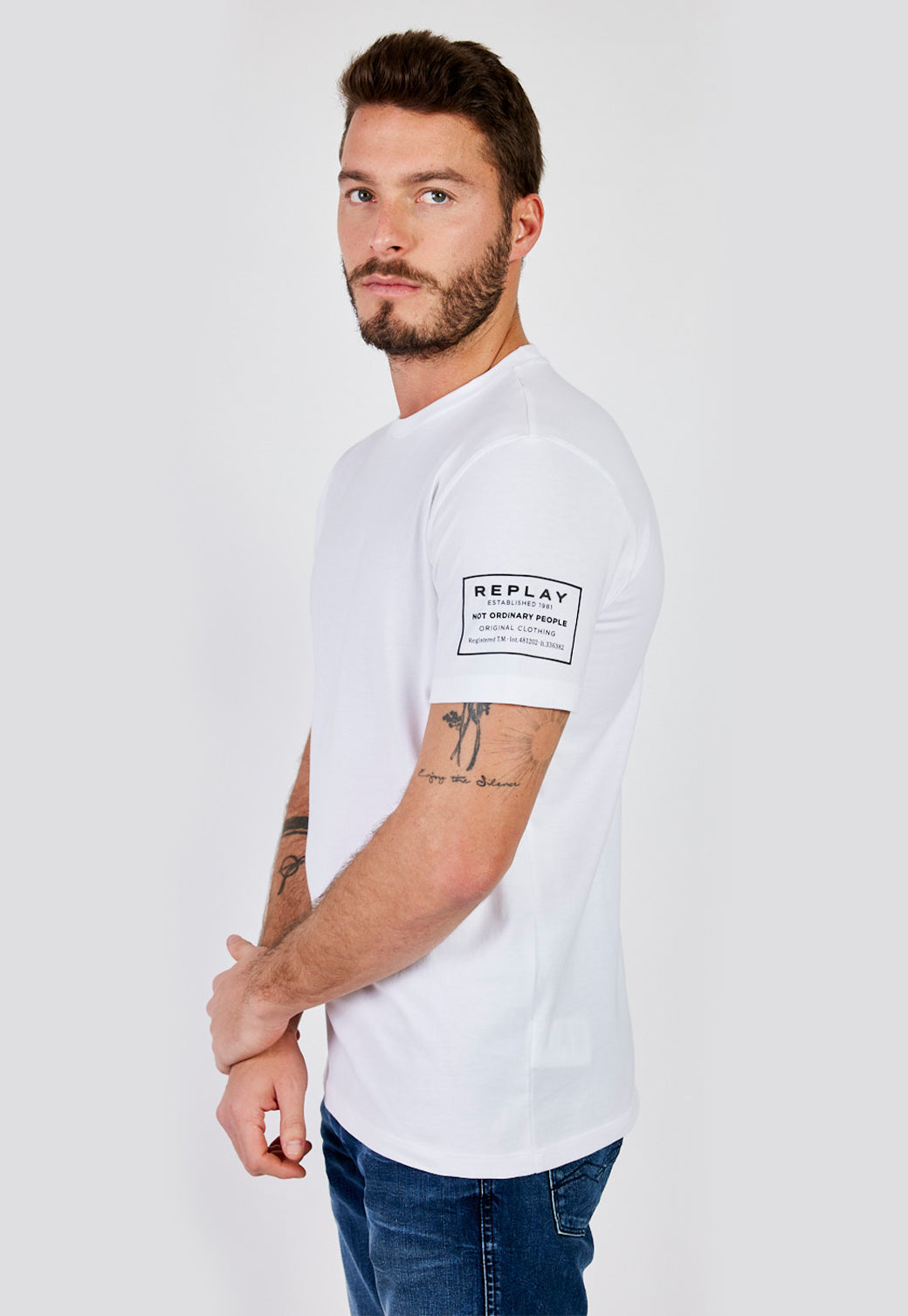 טי שירט קצרה Side Re גברים