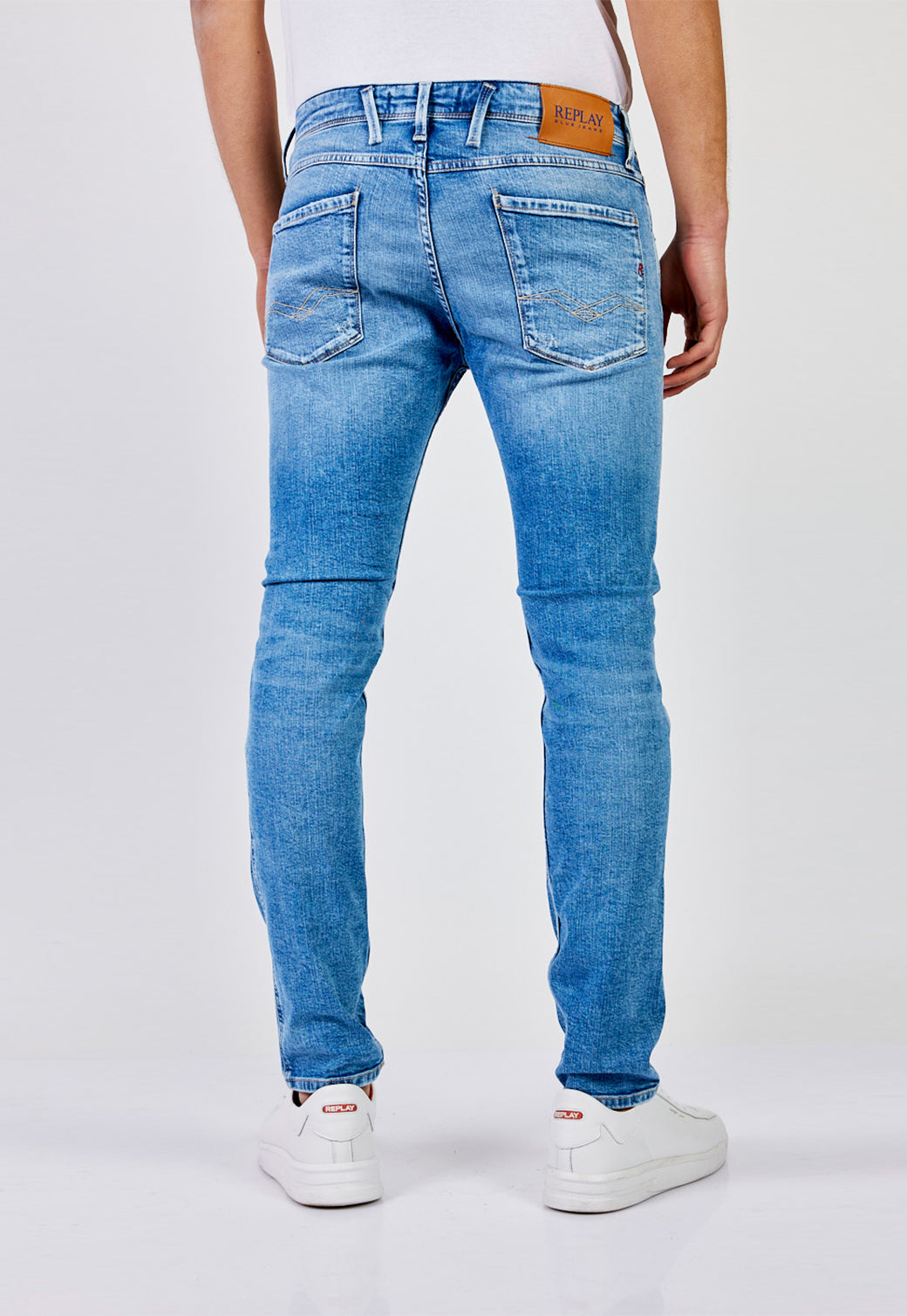 מכנסי ג'ינס Slim Fit ANBASS גברים