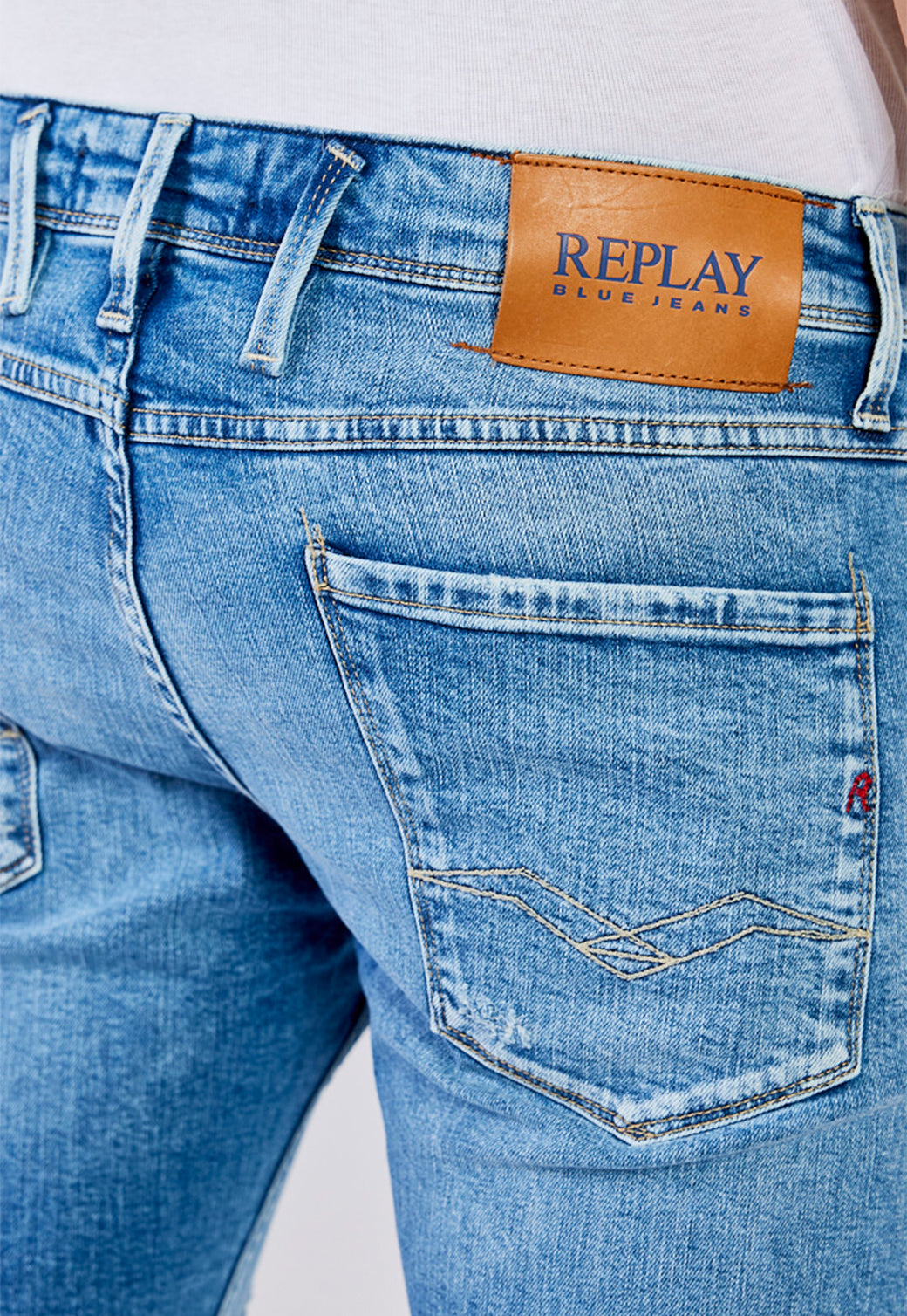 מכנסי ג'ינס Slim Fit ANBASS גברים