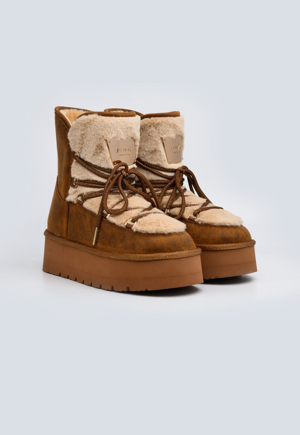 מגפונים לנשים CHIC MOUNT בצבע חום