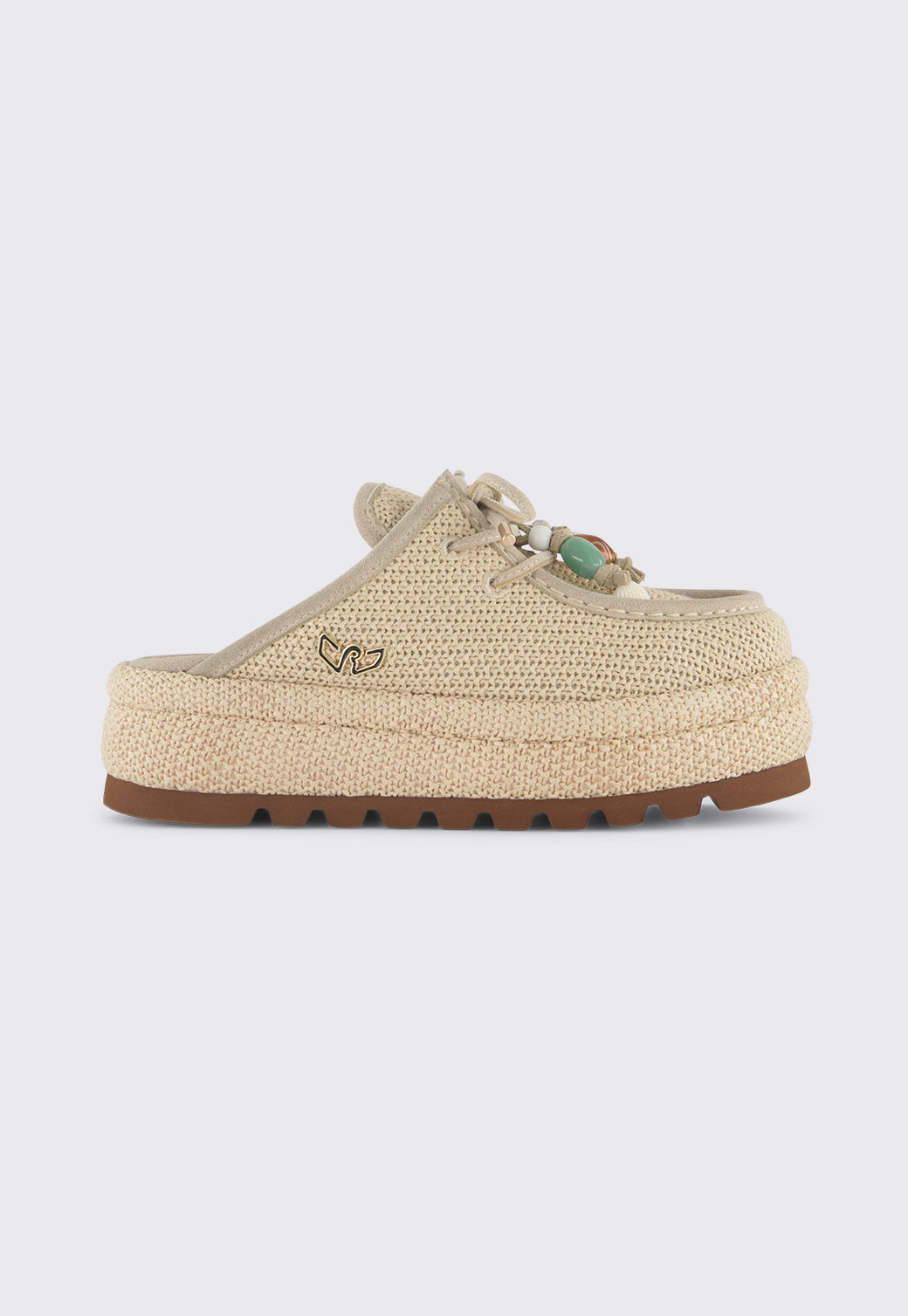 סנדלי פלטפורמה לנשים EVA בצבע בז׳