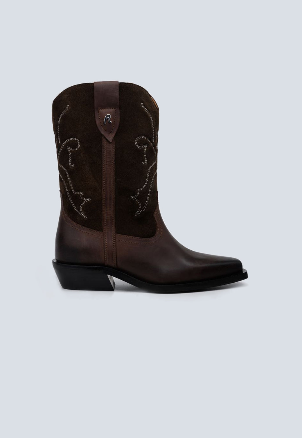 מגפי עור לנשים בצבע חום