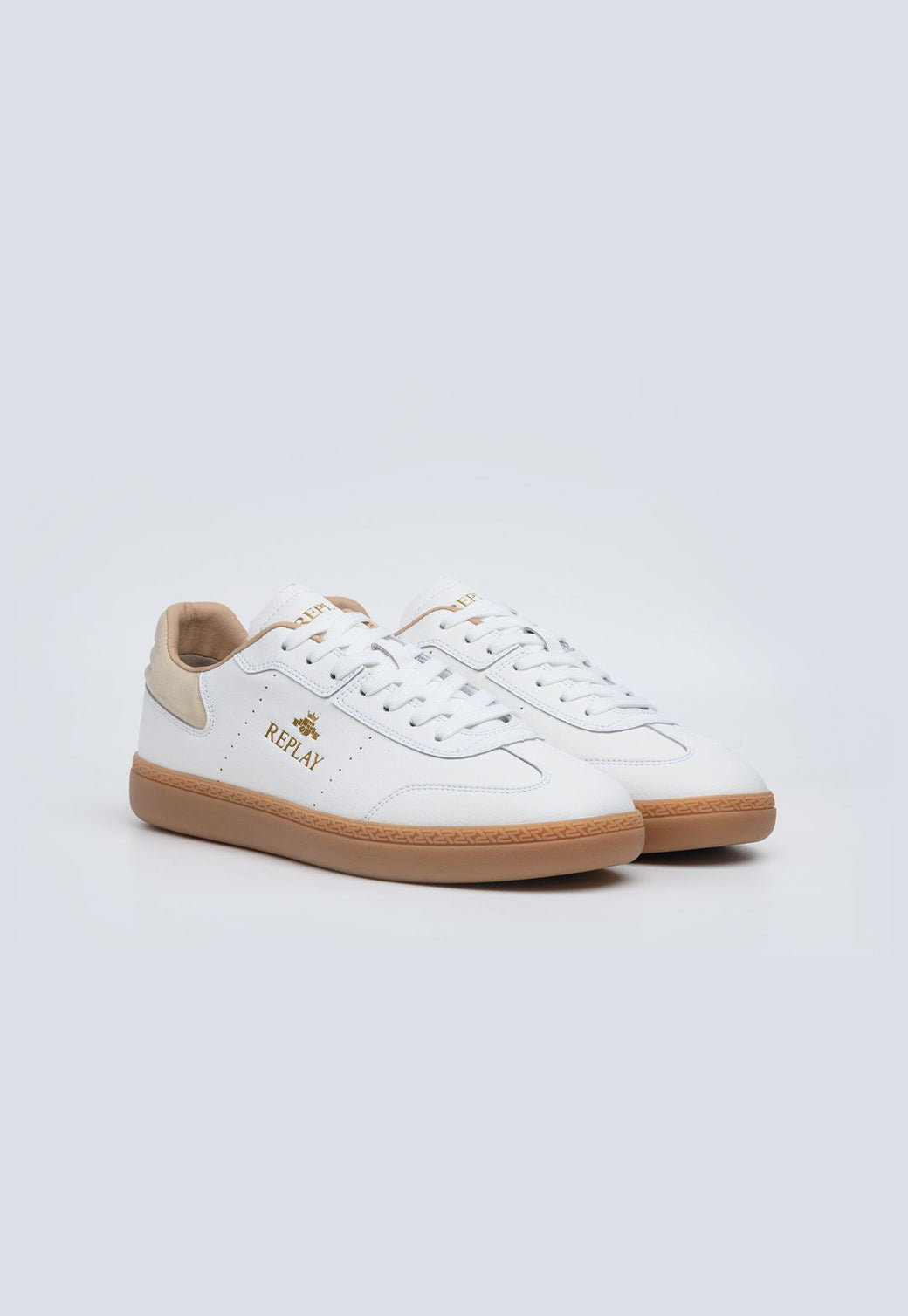 נעלי סניקרס לגברים בצבע לבן