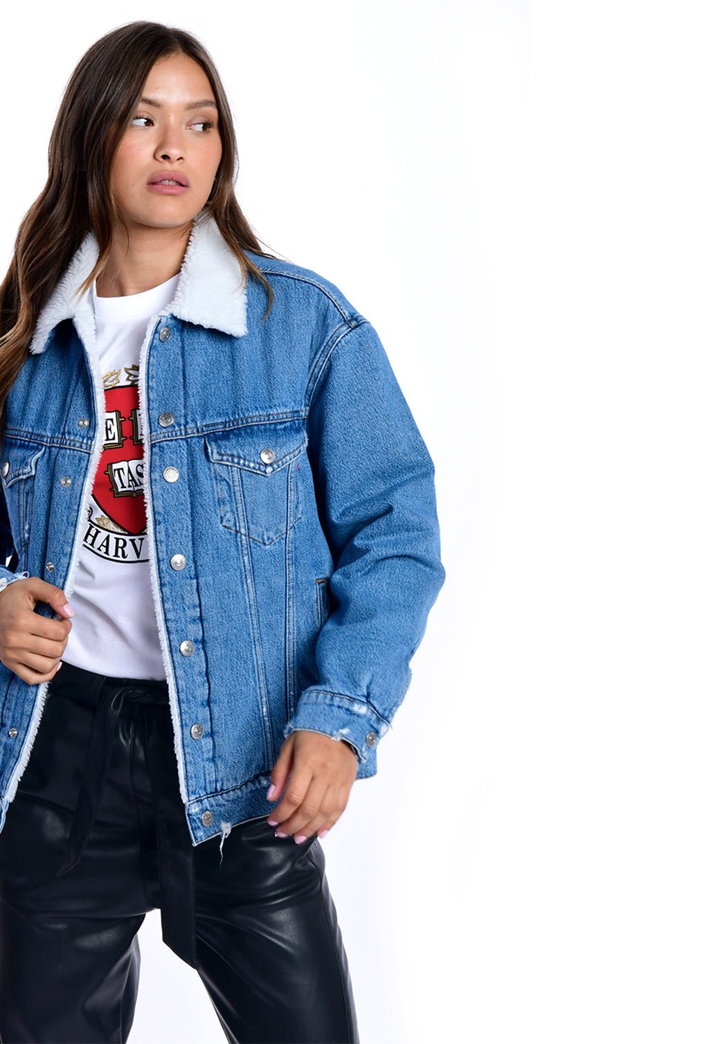 ז׳קט ג׳ינס קלאסי | נשים BLUE / S