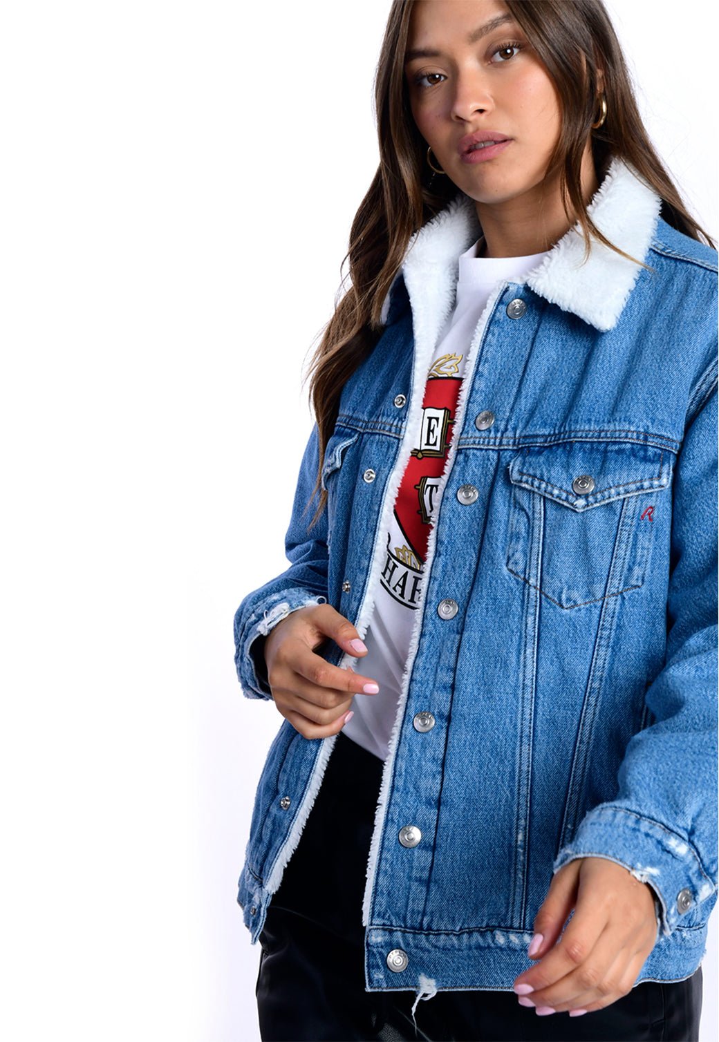 ז׳קט ג׳ינס קלאסי | נשים BLUE / S