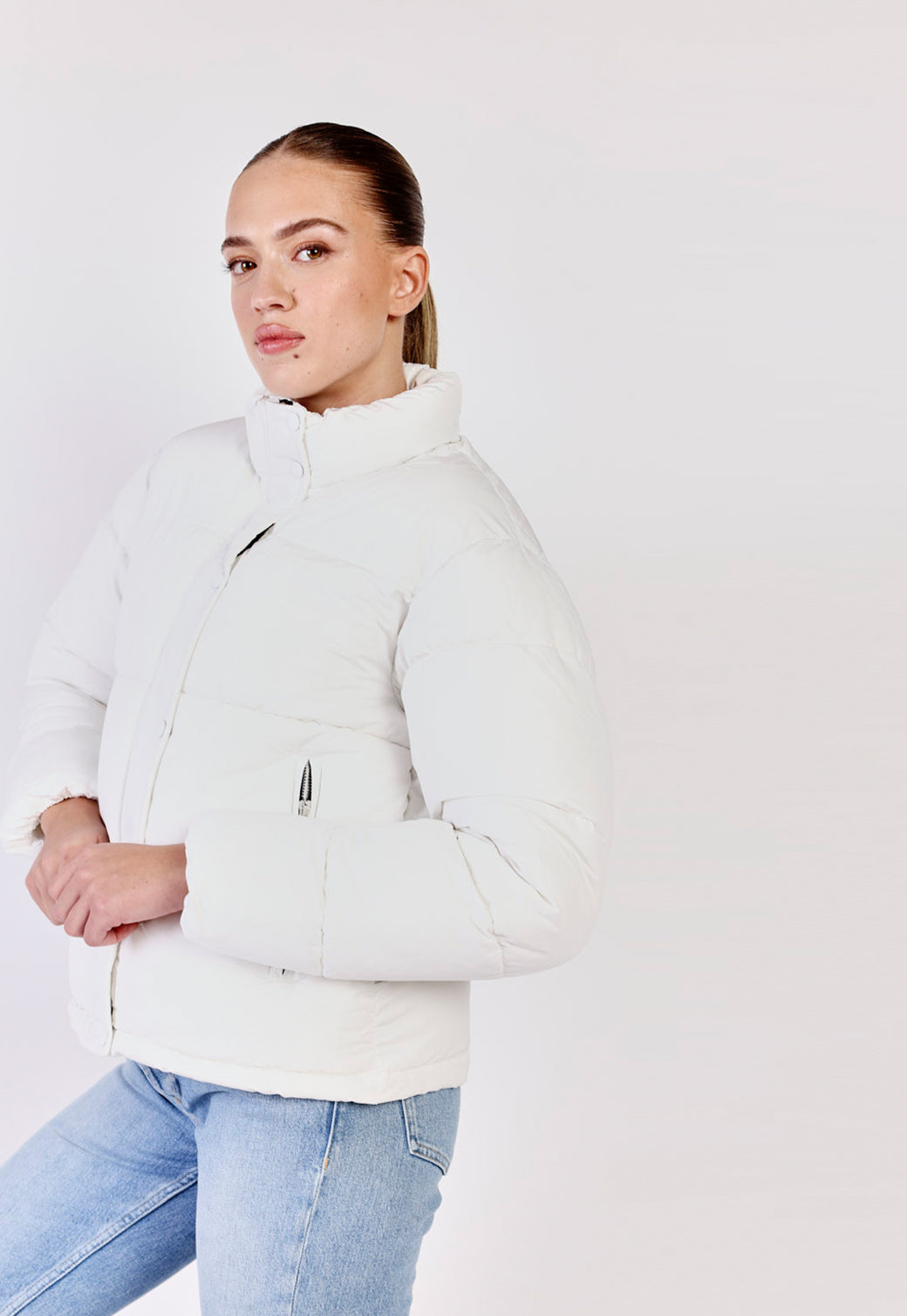 מעיל פאפר עם כיסים נשים