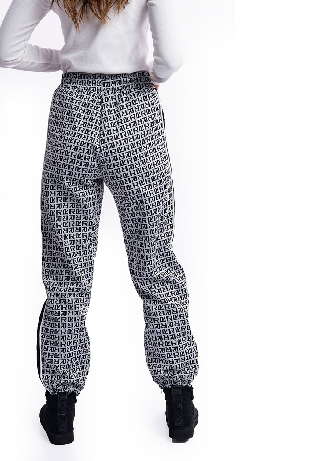 מכנסי טרנינג טוויד | נשים BLACK / S