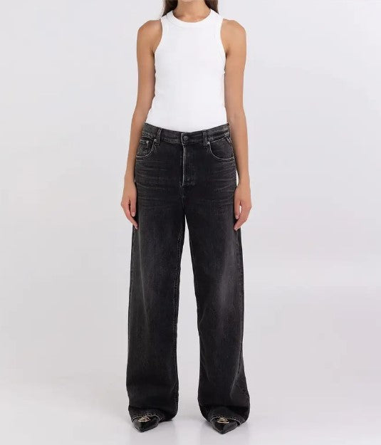 מכנסי ג'ינס CARY Wide Leg Fit נשים