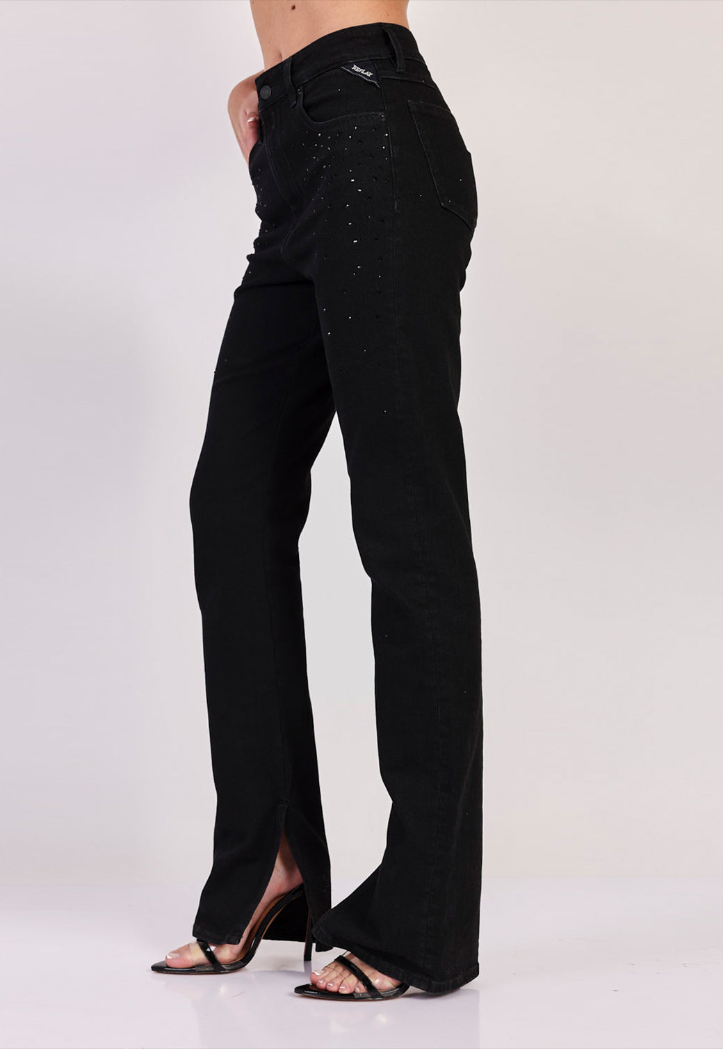 מכנסי ג'ינס SHARLJN Slim Flare נשים