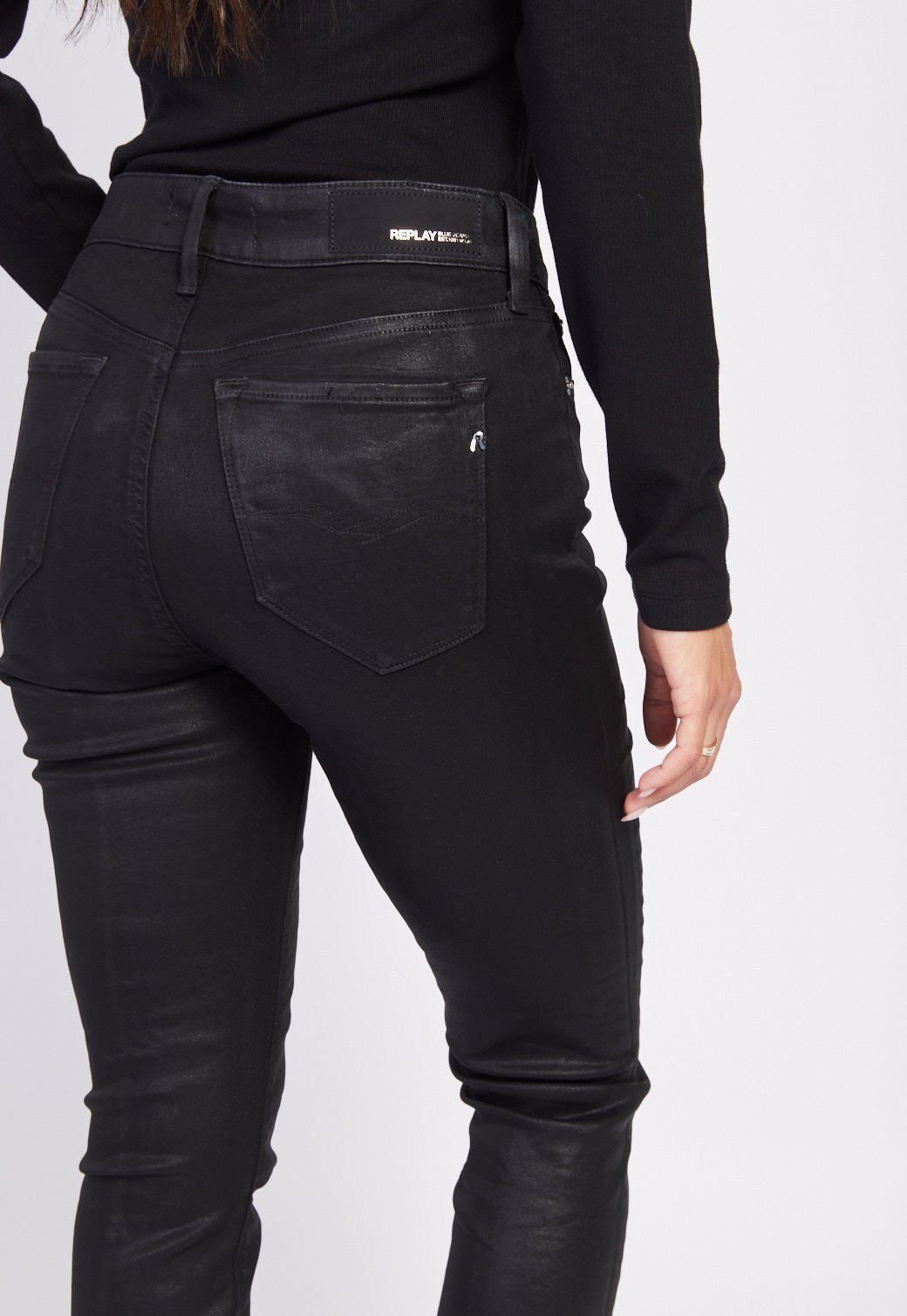 ג'ינס סקיני Luzien עם שסע בחזית נשים - Replay