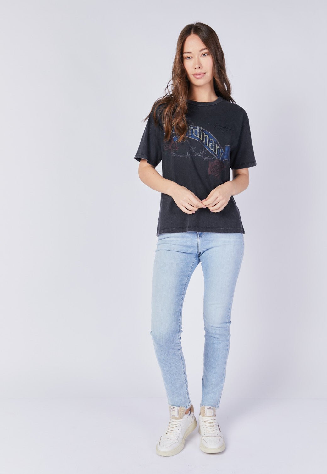 ג'ינס סקיני Mid Rise נשים - Replay