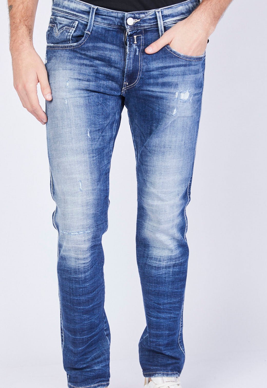ג׳ינס סקיני שפשופים גברים - Replay