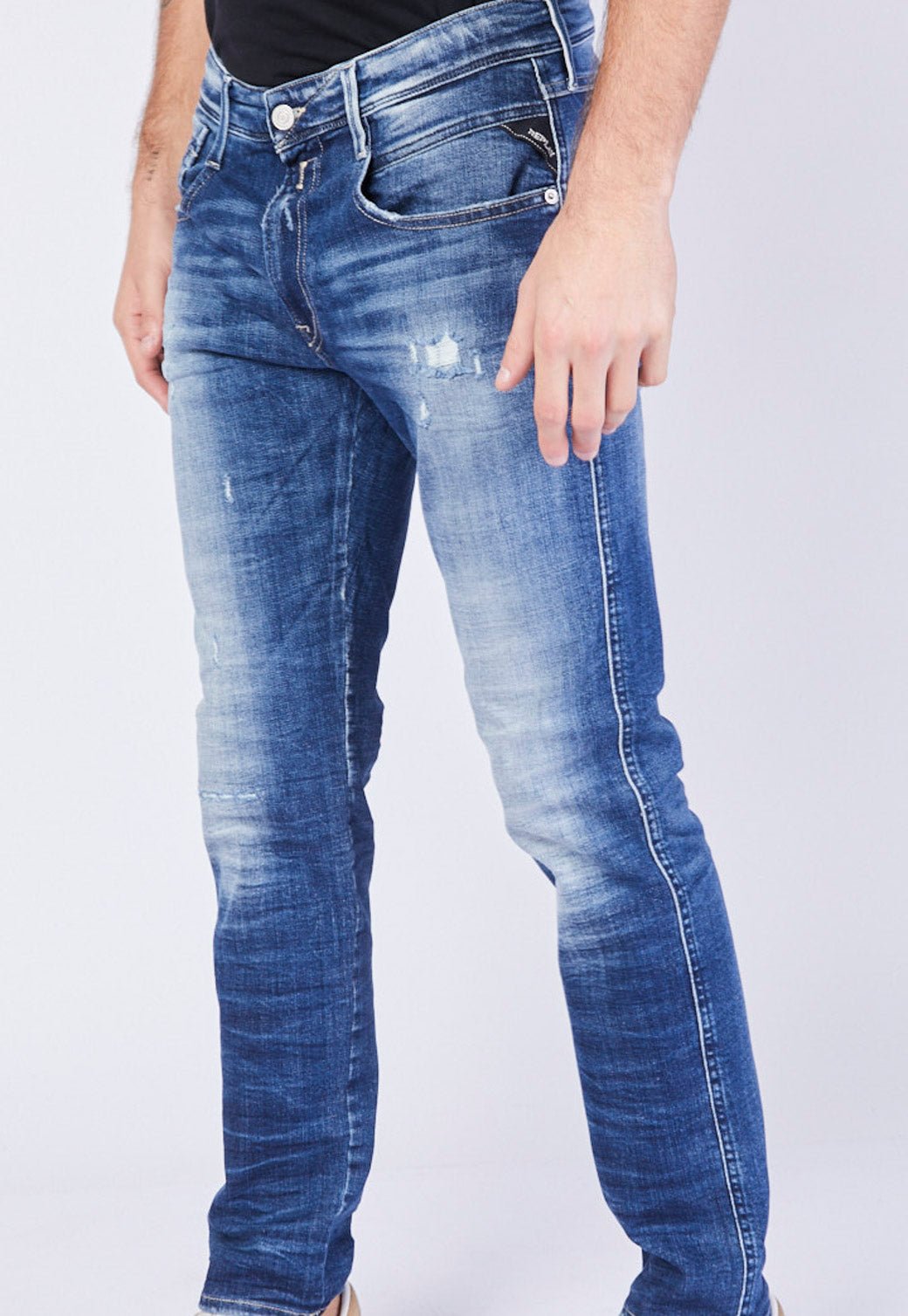 ג׳ינס סקיני שפשופים גברים - Replay