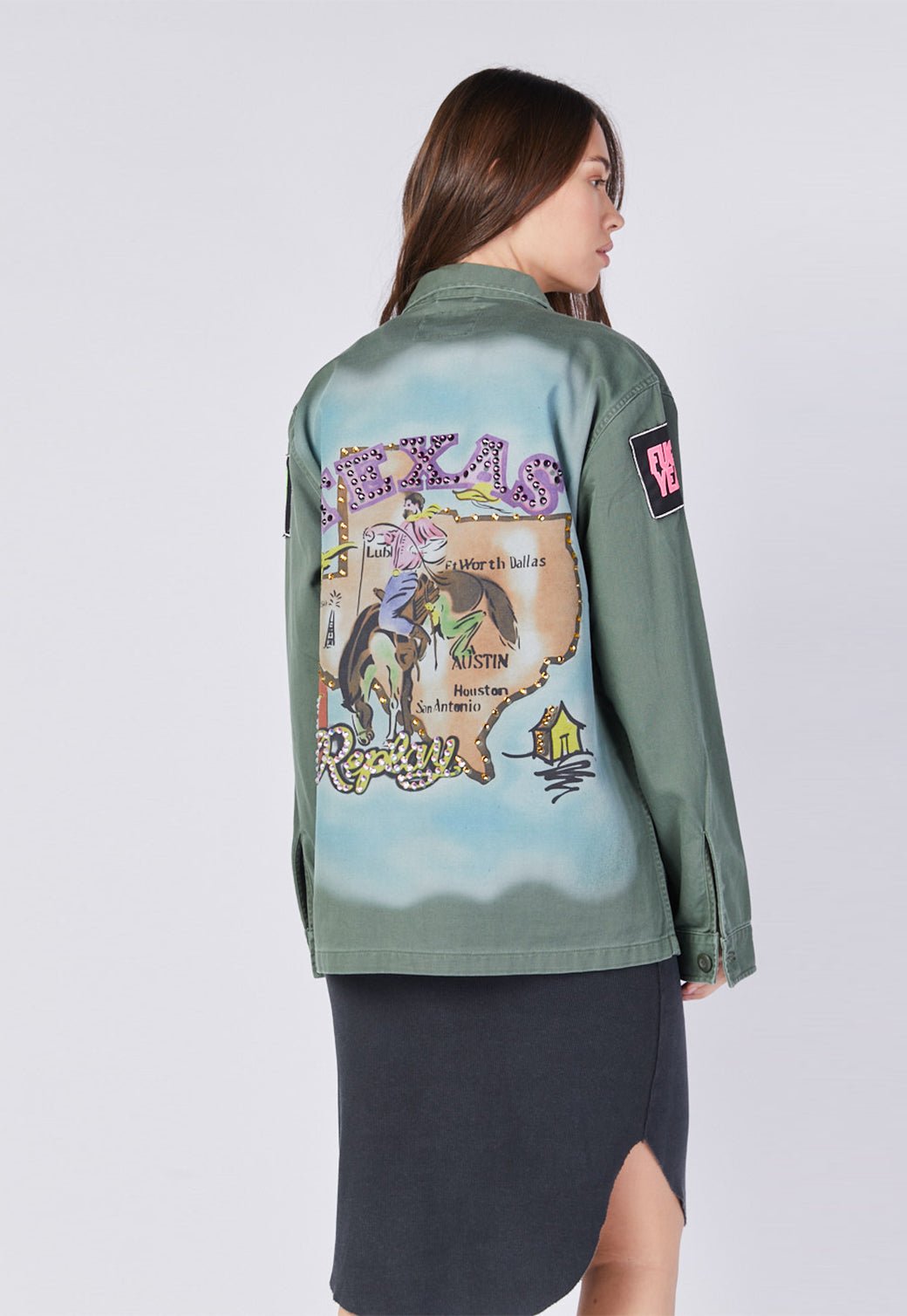 ג'קט ארמי פאצ'ים נשים - Replay