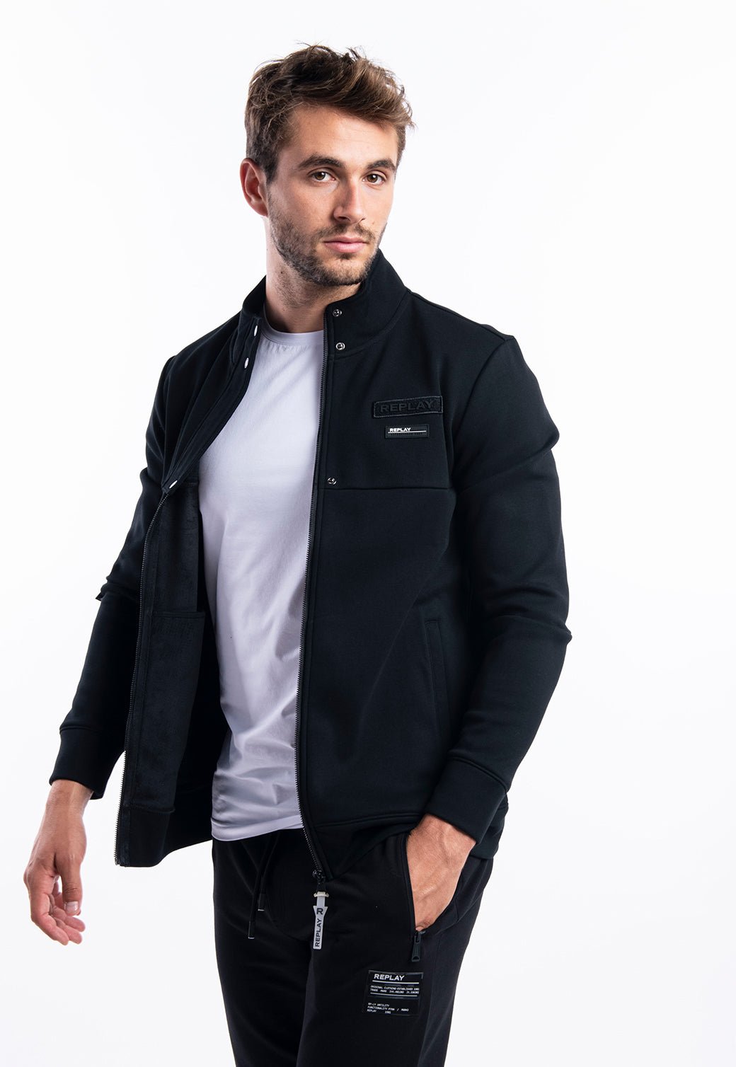 ג'קט מרוכסן בשילוב טיקטקים גברים - Replay