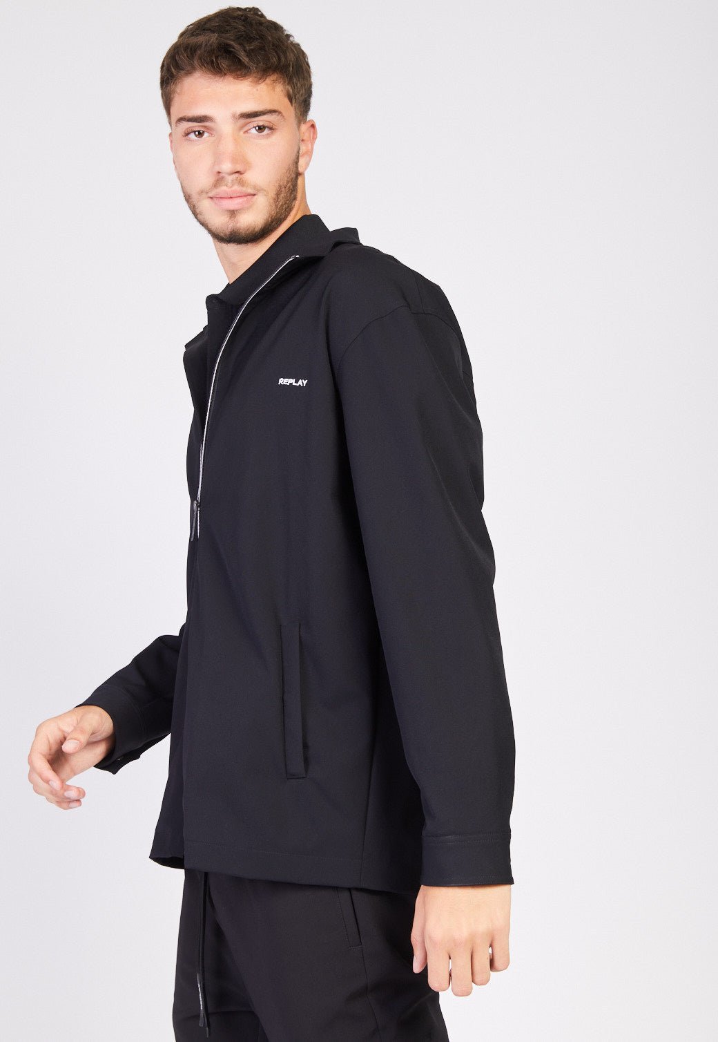 ג'קט מרוכסן לוגו קווילט גברים - Replay