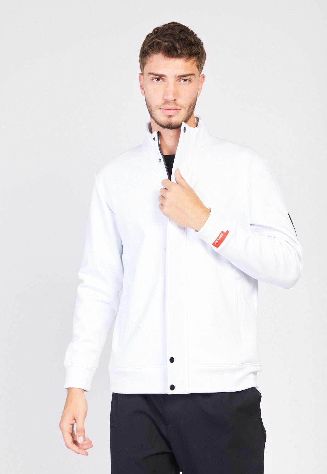 ג'קט מרוכסן עם בטנת קטיפה גברים - Replay