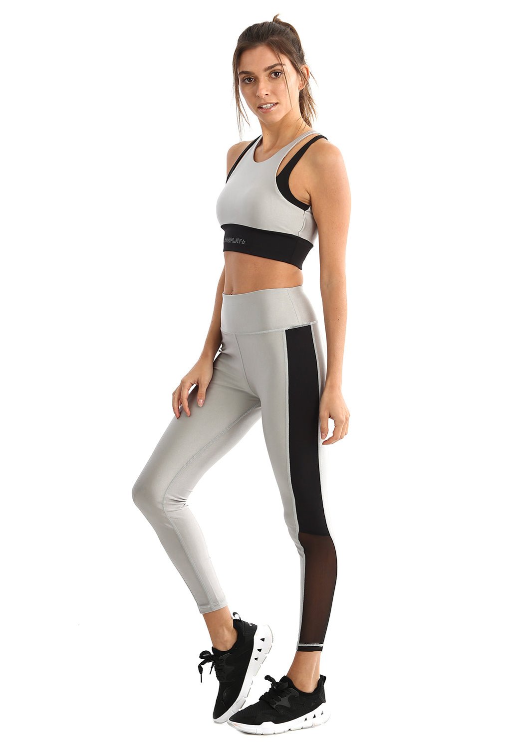 גוזיה ספורט מבריק פתח אחורי לוגו כוכבים נשים - Replay