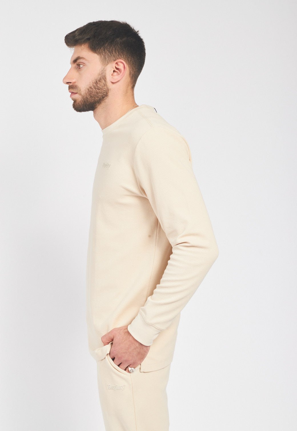 טי שירט פיקה ארוכה גברים - Replay