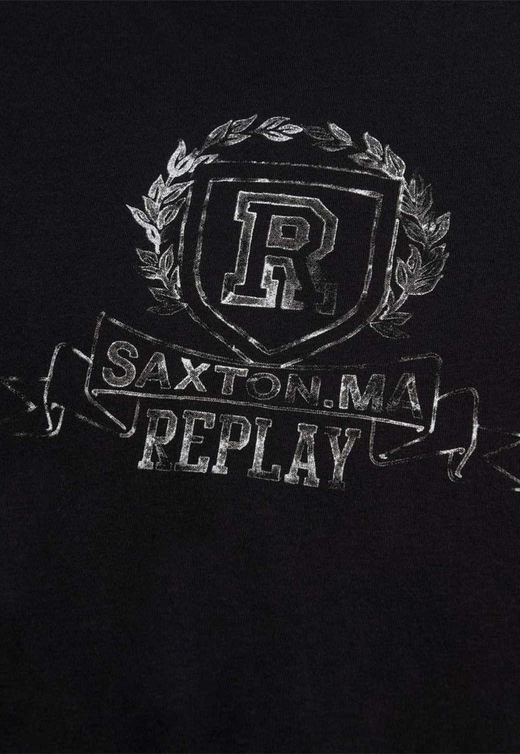 טי שירט קצרה עם הדפס ילד ילדים - Replay