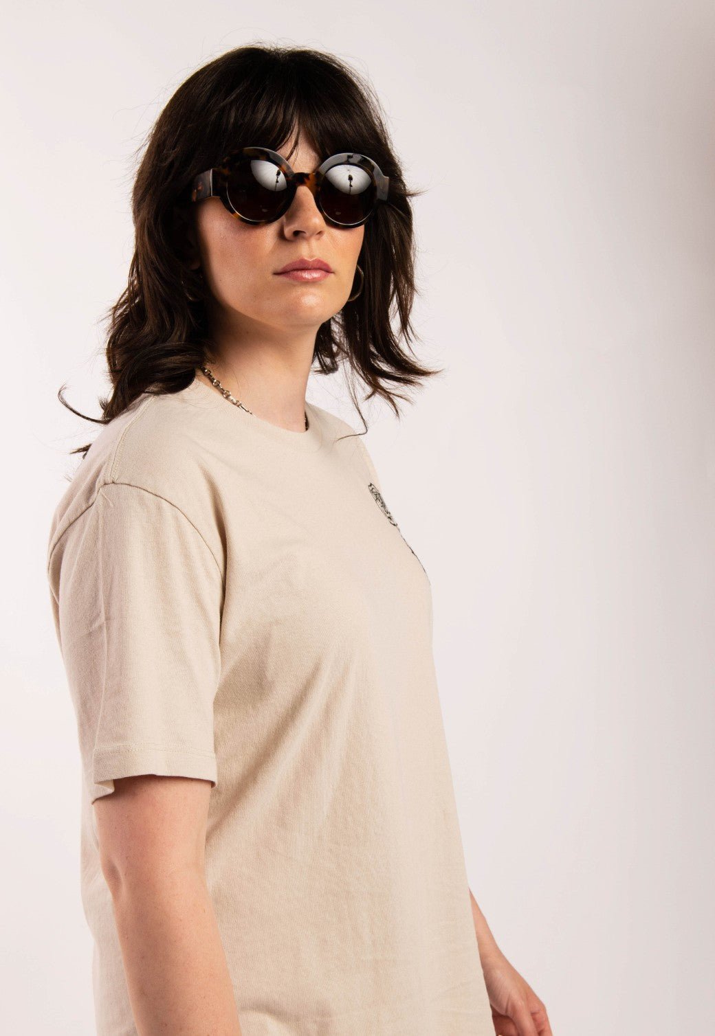 טי שירט קצרה עם הדפס נשים - Replay