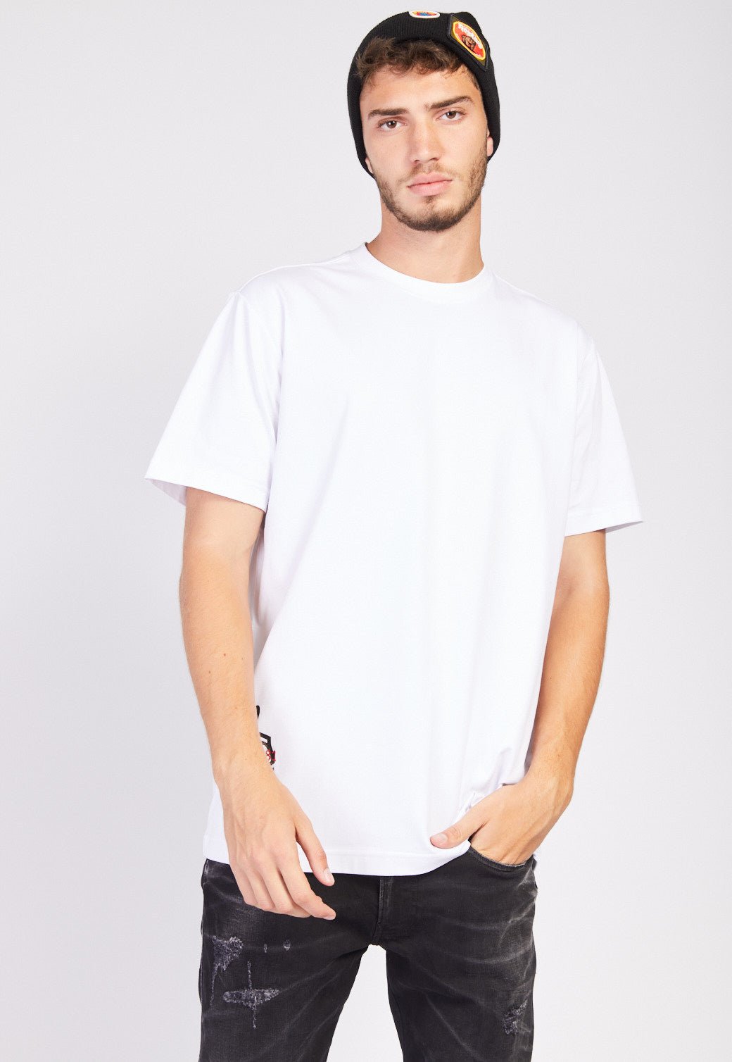 טי שירט קצרה עם לוגו גברים - Replay