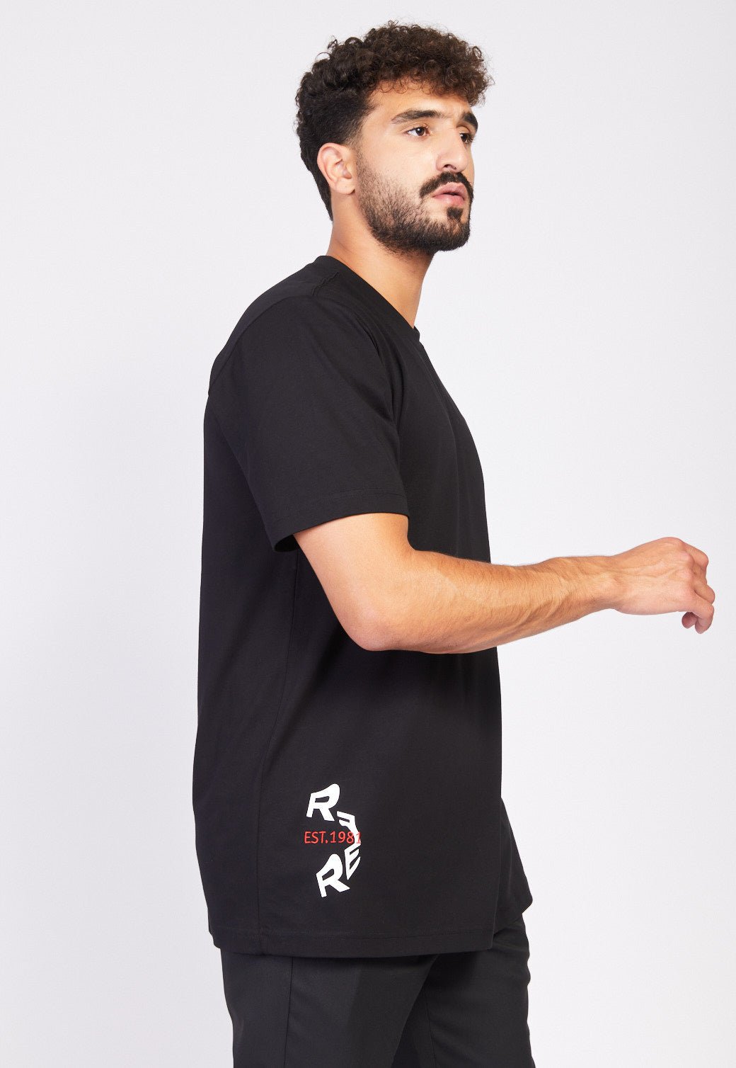 טי שירט קצרה עם לוגו גברים - Replay