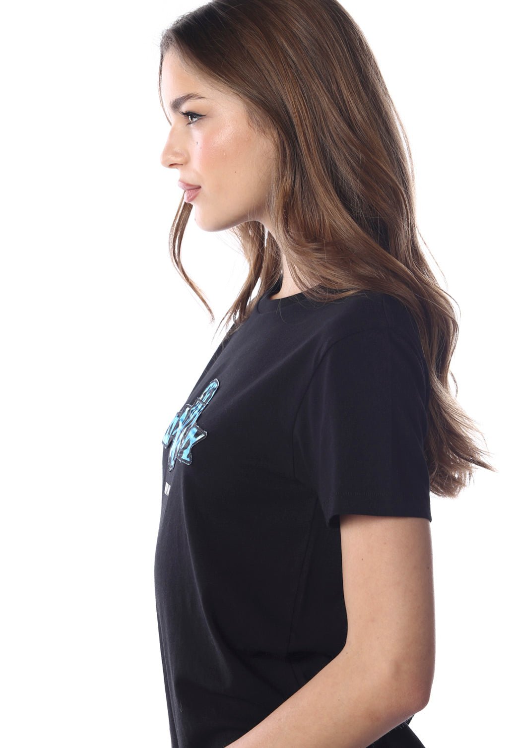 טי שירט קצרה עם לוגו נשים - Replay