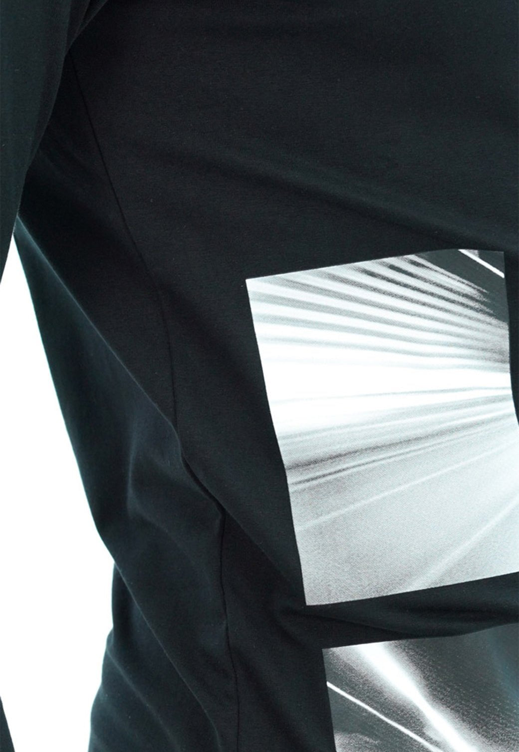 טי שירט לייקרה ארוכה הדפס תמונה בצד גברים - Replay