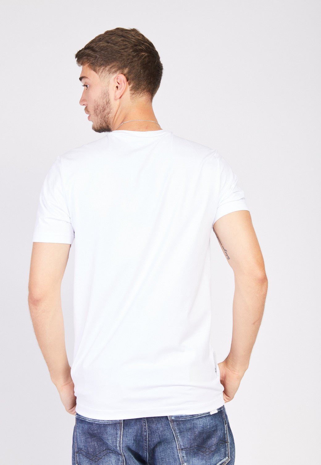 טי שירט לייקרה קצרה גברים - Replay