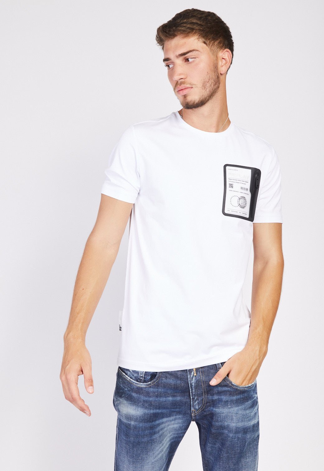 טי שירט לייקרה קצרה גברים - Replay