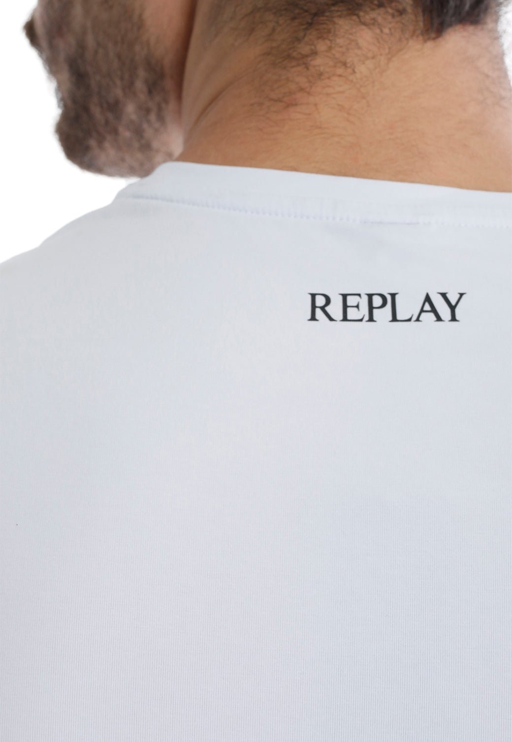 טי שירט לייקרה קצרה עם הדפס חתול גברים - Replay