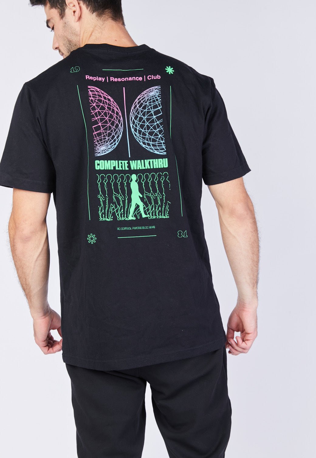 טי שירט עם לוגו גברים - Replay