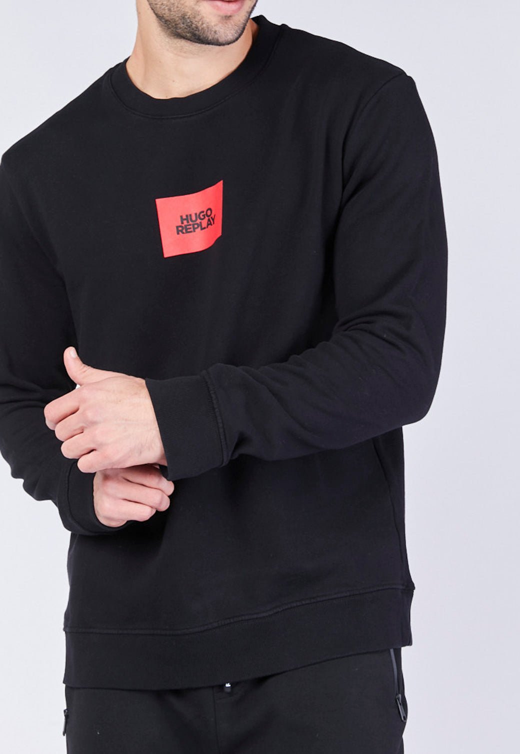 טי שירט עם לוגו גברים מקולקציית REPLAY X HUGO - Replay