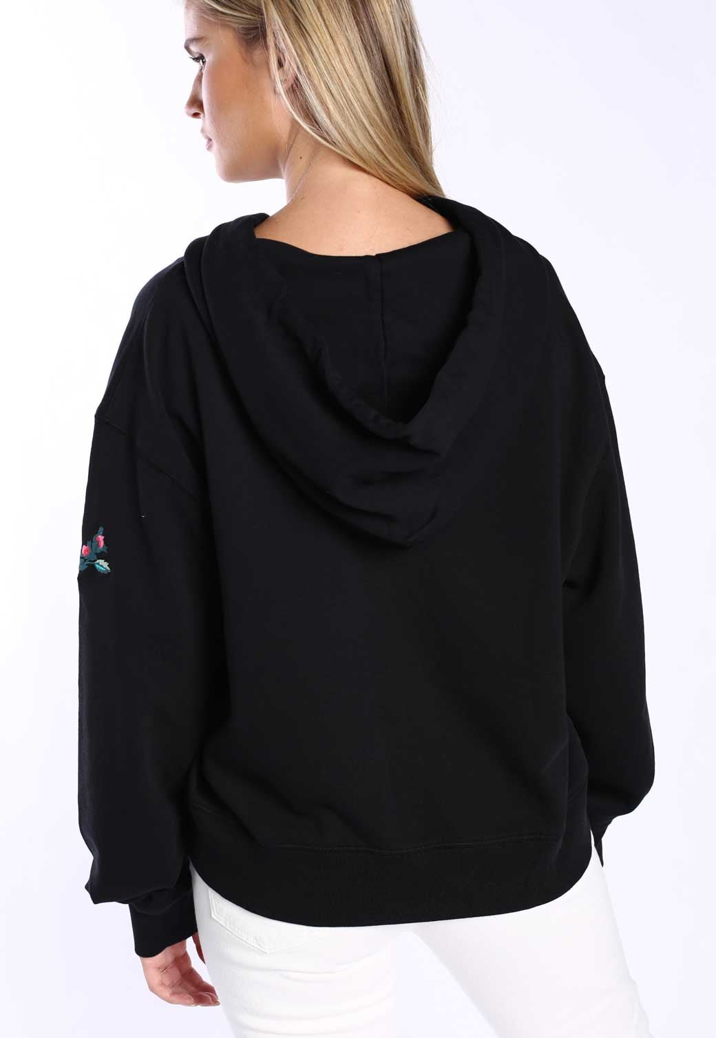 קפוצ'ון עם לוגו פרח בחזה נשים - Replay