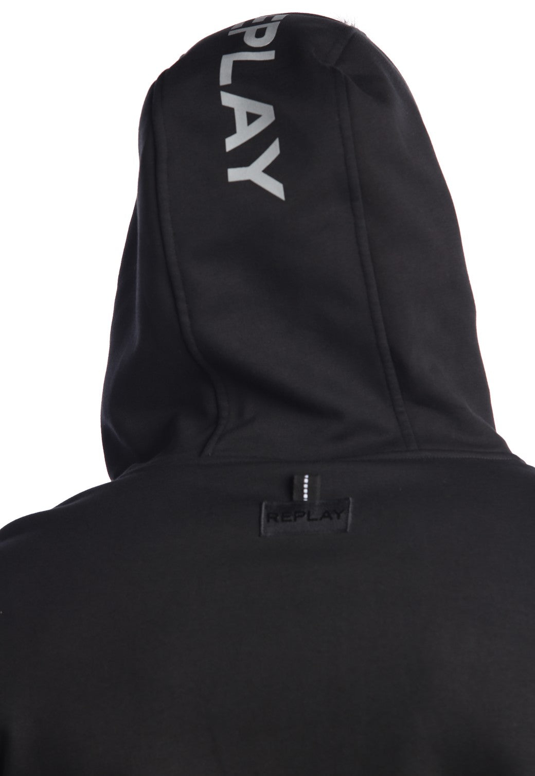 קפוצ'ון רוכסן בטנת וולור פנימית ארוך לוגו צד שמאל גברים - Replay